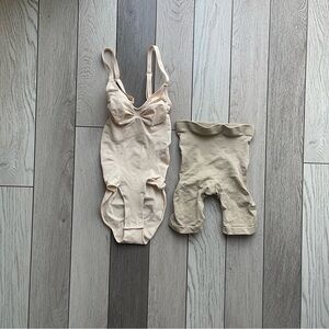 SKIMS Bodysuit Set in Cream